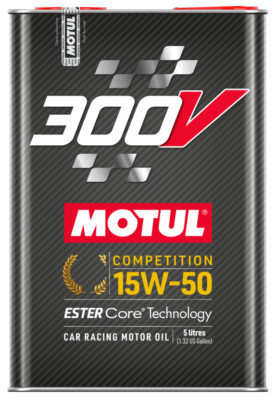 Engine Oil Motul 300V Competition 15W-50 Ester Core Technology 2 LT Car Racing