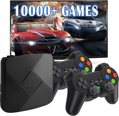 Video Game Console Retro 10000+ Games TV Stick 4K HDMI 2 Wireless Controller