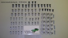 Interior Screw And Clip Hardware 91pc Kit 67-68 Camaro In Stock Fastener Set
