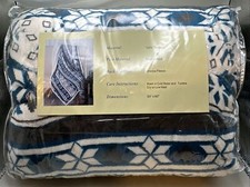 Sherpa Fleece Blanket 50" x 60" New
