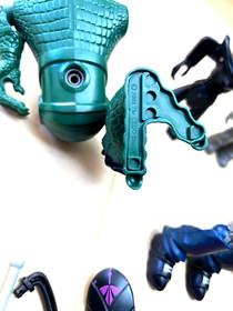 Lego Bionicle Part Glatorian Skrall (8978) Scrawl (7136) can & Instructions Tech