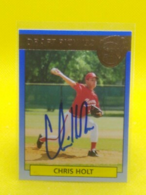 Chris Holt 1992 Front Row #33 Houston Astros (PERSONAL AUTOGRAPH)