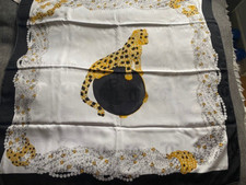Top! Cartier Le Pantheré  Vintage Seidentuch neu mit Echtheitskarte 85 cm x 85cm