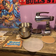 Sunbeam Deluxe Mixmaster Stand Mixer 1-80 Chrome 12 Speed W/ Accessories