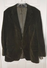 Vintage BROOKS BROTHERS Corduroy SPORT COAT BLAZER MADE IN USA 46LG OLIVE