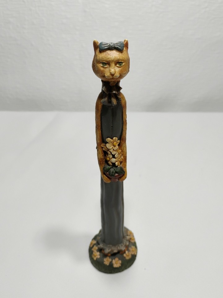 Girl With Flower Pot 1991 Jim Shore 8.5" Pencil Cat 2009 eBay