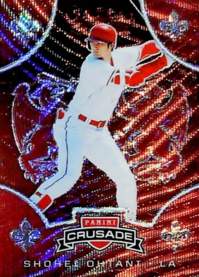 2019 PANINI CRUSADE RUBY RED Prizm #12 SHOHEI OHTANI SP /199 LOS ANGELES Angels