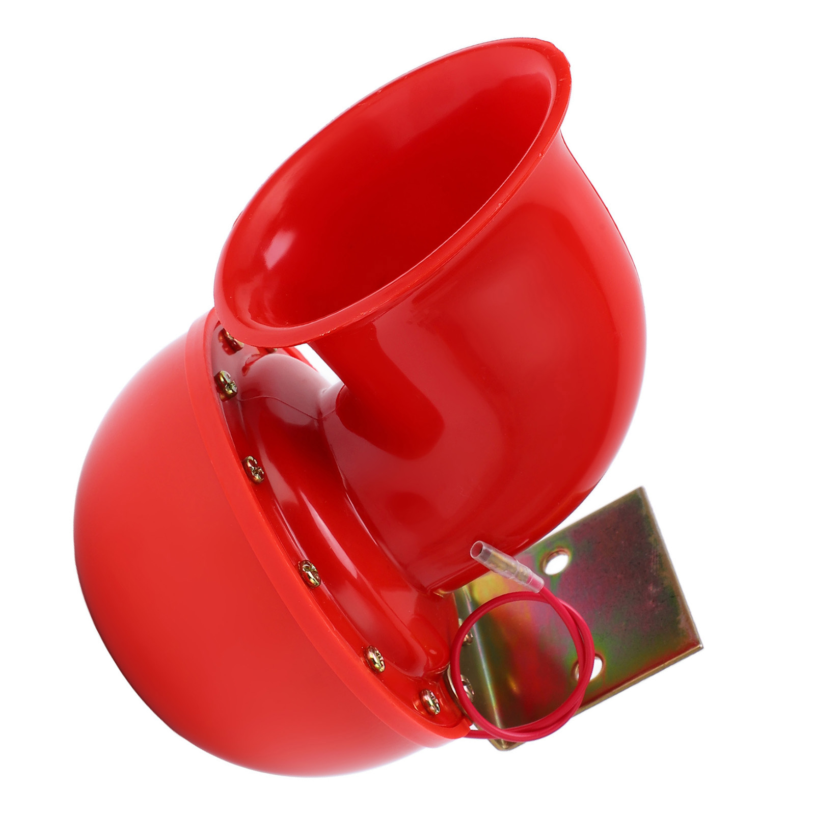 Car Horn 150db Red Horn Electric Bull Horn Cow Sound Metal Horn For