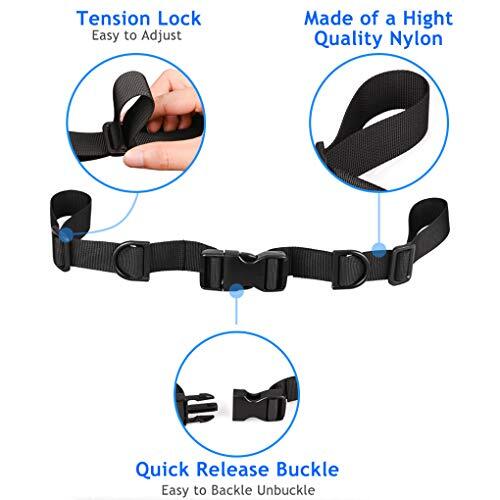 Backpack Chest Strap 2 Pack Heavy Duty Adjustable Backpack Sternum Strap Chest - Picture 3 of 7