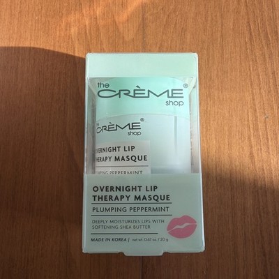 NEW The Crème Shop Overnight Lip Therapy Masque, Plumping Peppermint