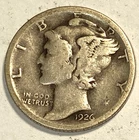1926 S Mercury Dime Free Shipping NICE Fine / Very Fine