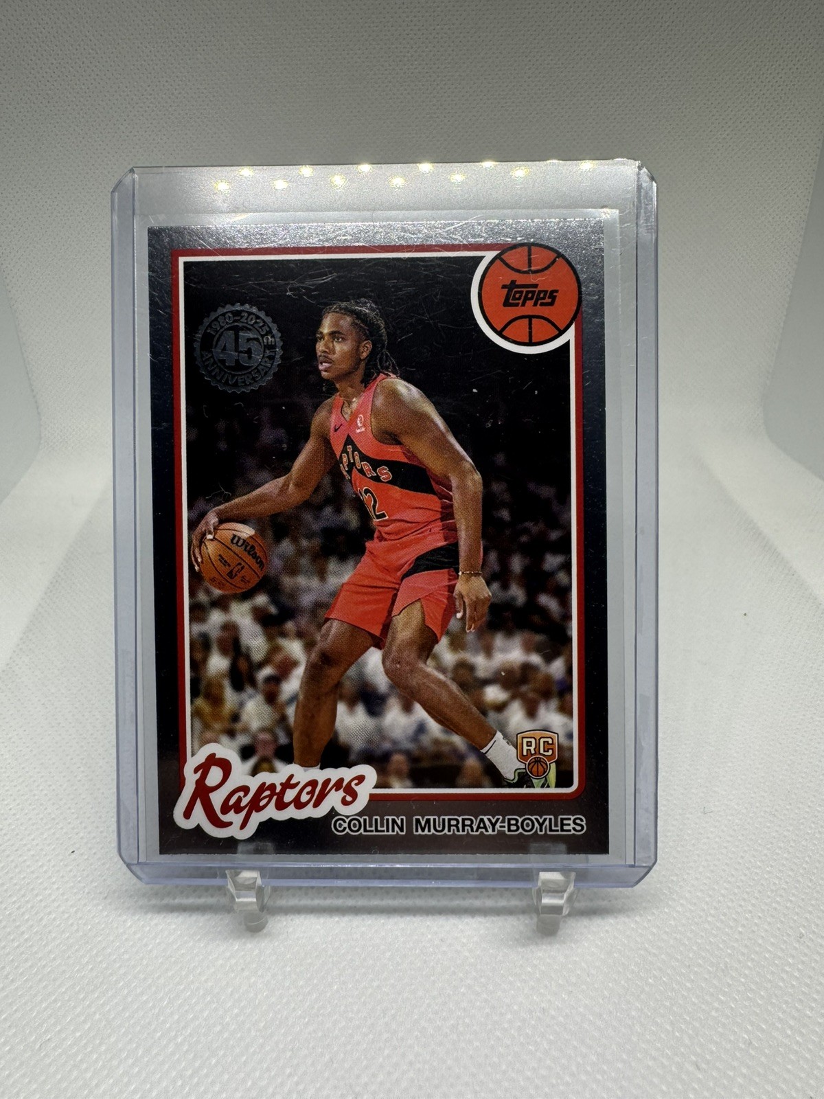 Collin Murray-Boyles 1980-81 Foil Rookie RC 2025/26 Topps Card #89BK-56 Raptors