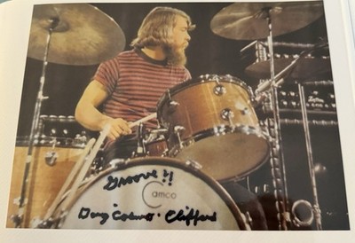 Doug Clifford Hand Signed Photo Autograph Memorabila Credence Clearwater Revival