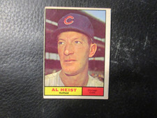 1961  TOPPS #302   AL HEIST  CUBS   VG/EX