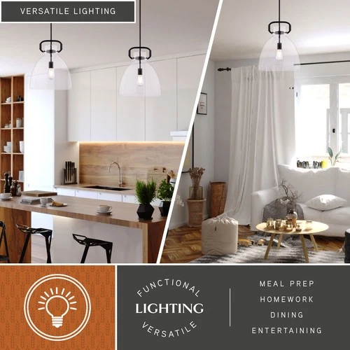 Vaxcel Lighting P0431 Madrona 14"W Pendant - Black - Picture 11 of 12