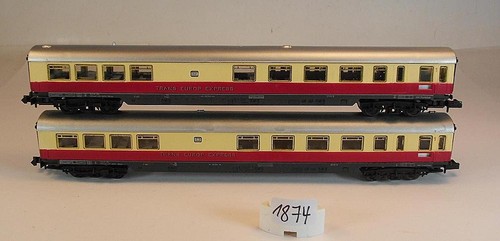 Arnold Spur N 1/160 IC/TEE-Speisewagen Set rot/beige 1.Klasse der DB #1874 | Zustand: Gebraucht