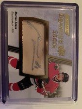Upper Deck Engrained Icons Signature Shots Marian Hossa Autograph Blackhawks