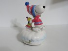 SNOOPY PEANUTS CHARLIE BROWN WILLITTS VINTAGE CERAMIC MUSIC BOX FIGURINE 1989 — photo 3