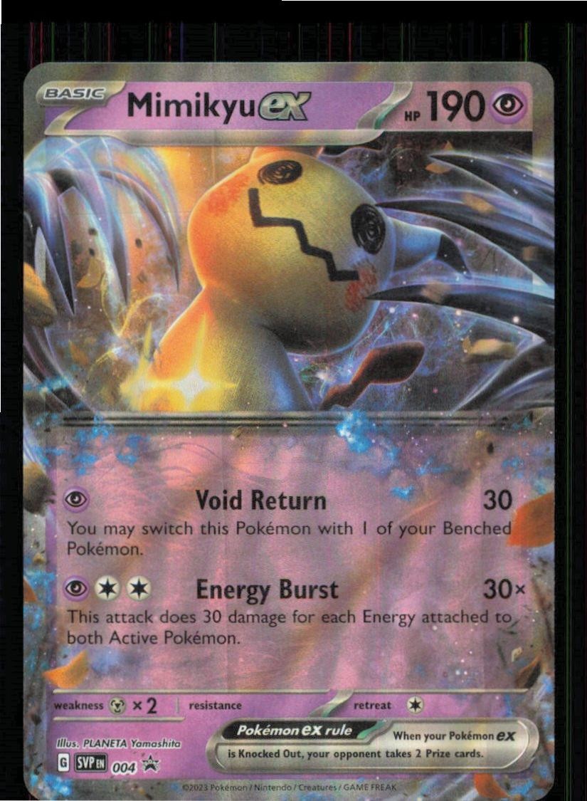 Mimikyu ex 004 Holo Promo Scarlet & Violet Promo Pokemon Near Mint