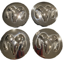 Oem Dodge Ram 1500 Chrome Wheel Center Caps 2.5 Set 4 Hubcaps 52110398aa 03-18 Oem Dodge Ram 1500 Chrome Wheel Center Caps 2.5 Set 4 Hubcaps 52110398aa 03-18