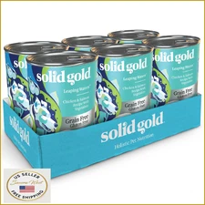Solid Gold Sensitive Stomach Wet Dog Food - Grain Free, Adult & Senior, 6 Cans