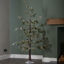 150cm Light up Green Snowy Noel Christmas Tree with Stand and Warm White LEDs