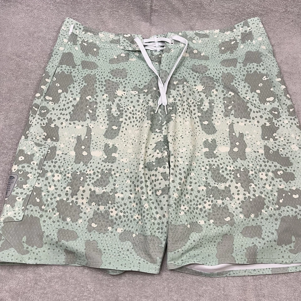 AFTCO Board Shorts Men 36 Blue Stretch Performance Tactical Fishing Active Beach - Image 2 of 4