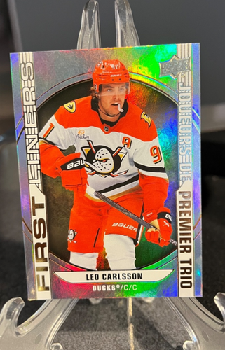 2026-27 UD Tim Hortons FIRST LINERS Leo Carlsson #FL-2 Anaheim Ducks - Afbeelding 1 van 2