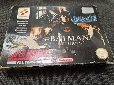 Batman Returns SNES Super Nintendo Mit Verpackung OVP Anleitung Inlay Komplett