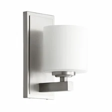 Quorum International 5669-1 Nickel Single Light 4-3/4"W Bathroom Sconce