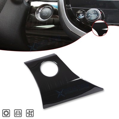 Black Stainless Steel Ignition Start Stop Button Panel For Toyota Camry 2018-24