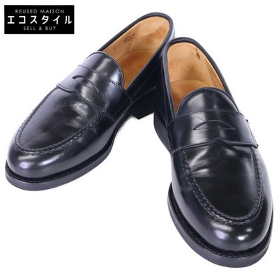 Berwick 5260 Leather Coin Loafers Men s Black Size 4 Pre-Owned with Shoe Tree