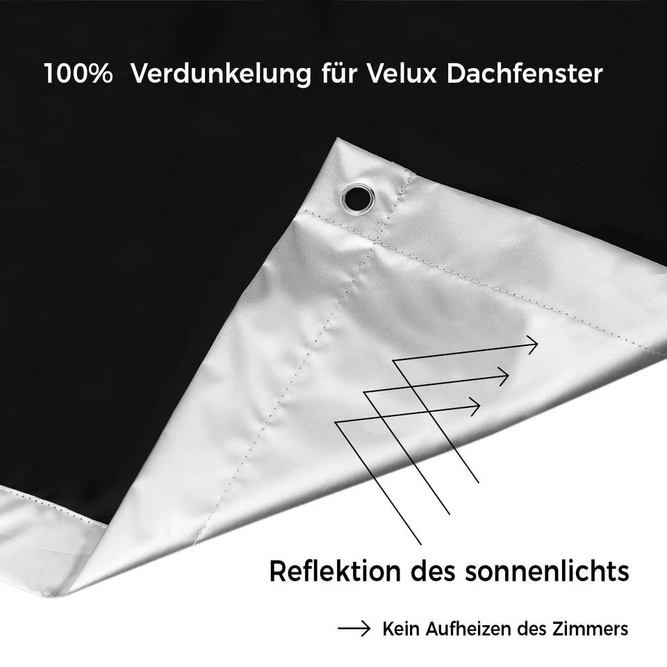 Store Occultant Velux 60x78 cm sans Perçage - johgee - Protection Solaire - Photo 2/4