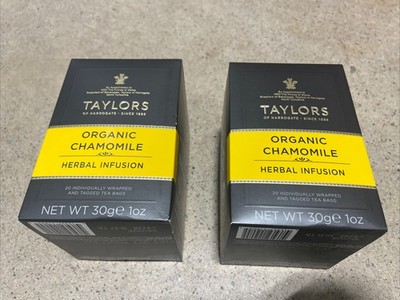 (2x) Taylor s of Harrogate Organic Chamomile Herbal Tea, 20 Teabags