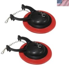 Universal 3-Inch Toilet Flapper - 2 Pack in Bright Red for Optimal Performance