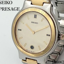 Seiko PRESAGE 9539-6000 Quartz Men's Watch Tested from Japan