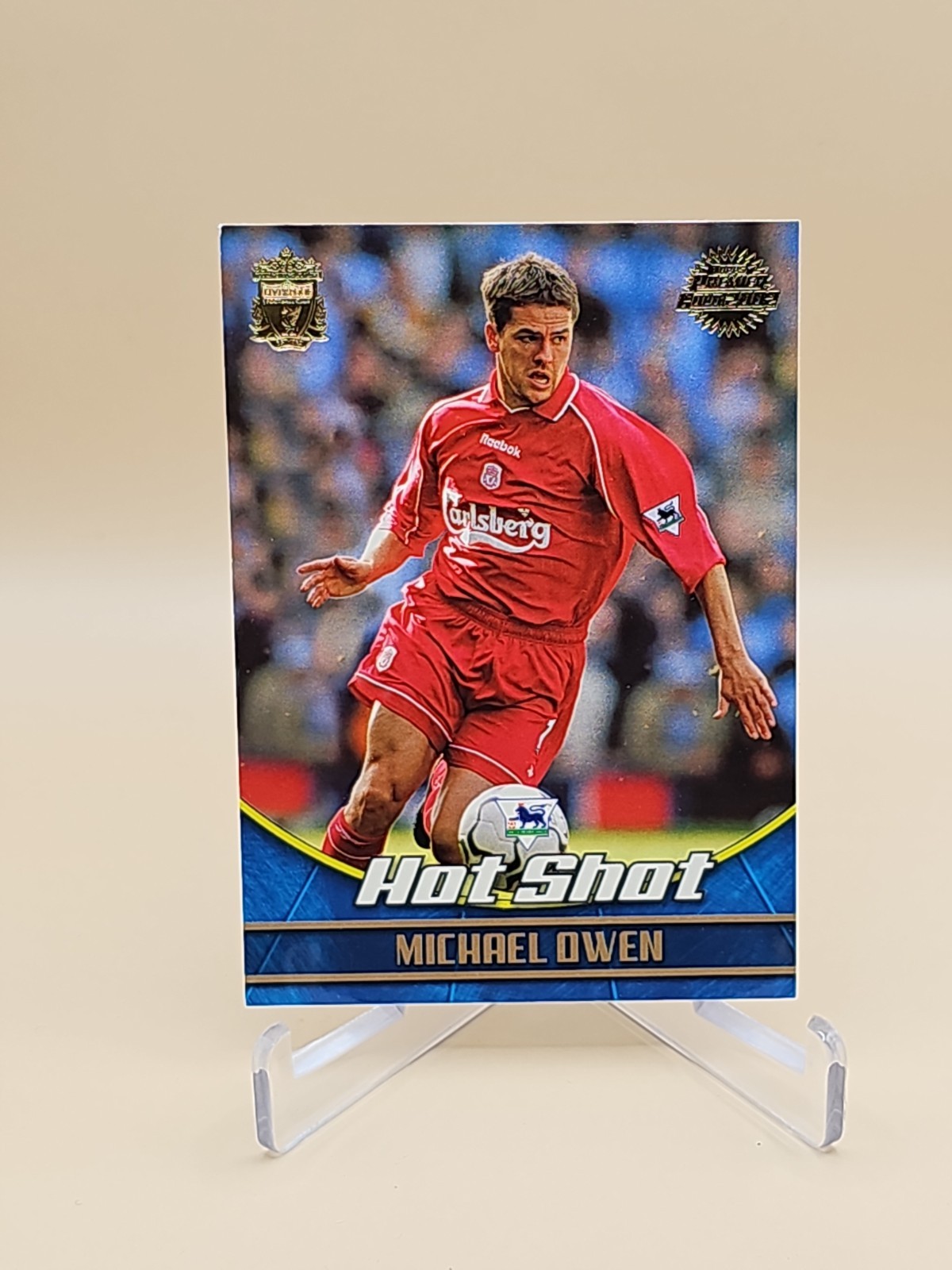 2001-02 Topps Premier Gold 2002 Hot Shot Michael Owen #L3