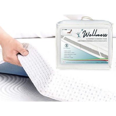 TOPPER Wellness für Korrekturmatratze aus MEMORY FOAM HD Stärke 5 cm. Analle