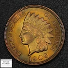 1906 RED Indian Head Copper Cent 1C (Lustrous MS UNC RD)