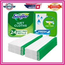 24 Count Swiffer Sweeper Wet Pad Refills Open Window Fresh