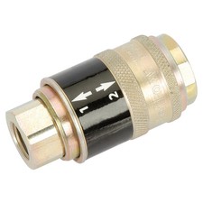 Draper 1/4" BSP Female Parallel Safeflow Air Line Coupling For Power Tools