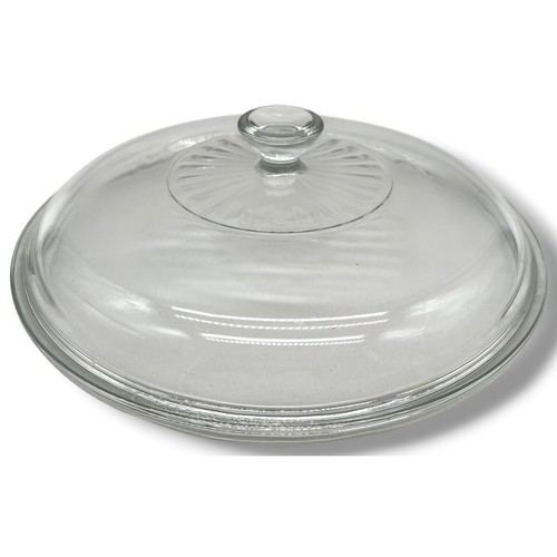 Vintage Pyrex 624C Clear Glass Lid Replacement 8.5 Inch Sunburst Knob Handle