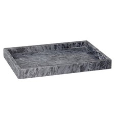 Marmortablett rechteckig Tablett aus Naturmarmor modern f&uuml;r Badezimmer
