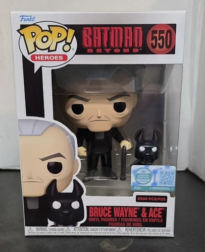 Funko Pop Bruce Wayne & Ace # 550 DC Batman Beyond Gamestop LE 9500pcs