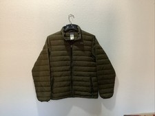 Patagonia Boys Goose Down Puffer Jacket Size XXL 16-18 Olive Green