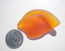 Sea Glass, Beautiful Orange and Yellow
