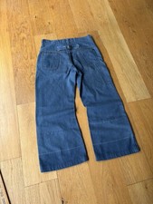 Vintage 1970s JCPenney No-Iron Dacron 10 Years Kids Buckle-Back Flare Jeans