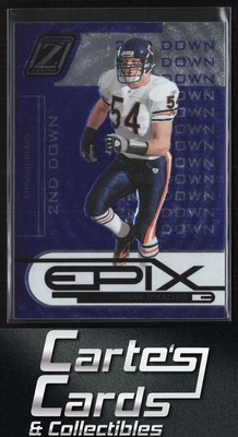 Brian Urlacher 2005 Donruss Zenith #E-4 Epix Blue 2nd Down Bears HOF 267/400