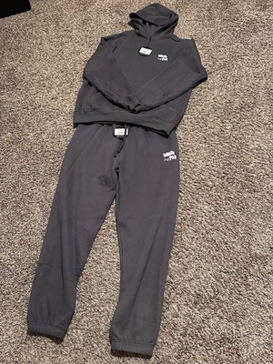 White Fox Capsule 9 Star of the Moment Hoodie and Sweatpants Set Grey Size L/XL