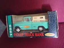 ERTL 1955 Chevy Pickup Diecast Truck Replica Bank 1/25 Scale True Value